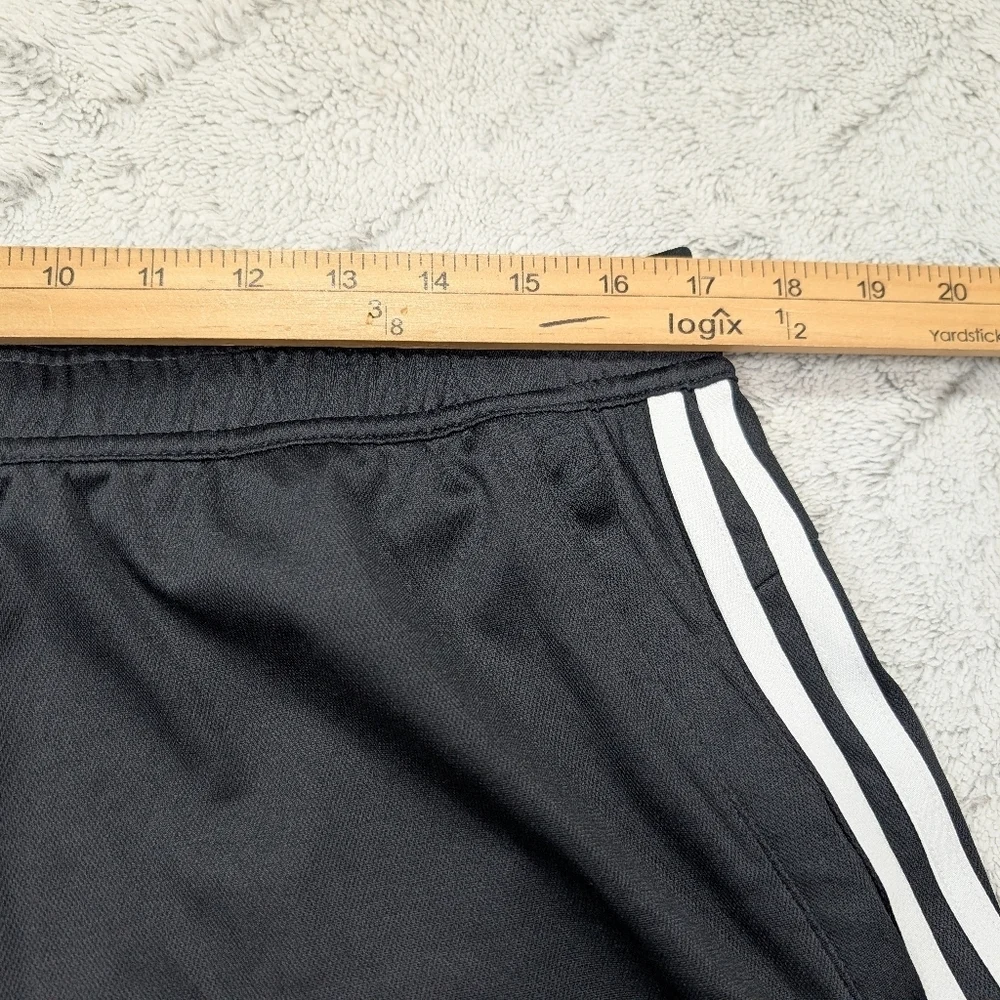 Adidas Shorts Mens XL Black White Train Essentials Pique 3 Stripes Training
